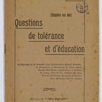 Enquête sur des questions de tolérance et d'éducation