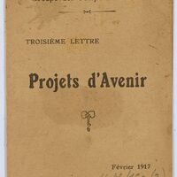 Troisième lettre, projets d'avenir