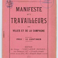 Manifeste aux travailleurs des villes et de la campagne
