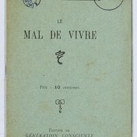 Le mal de vivre