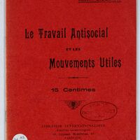 Le travail antisocial et les mouvements utiles
