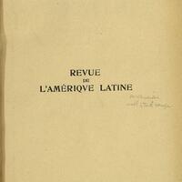 Revue de l'Amérique latine, 1932