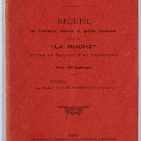 Pour les Petits, recueil de chansons, chœurs et petites comédies