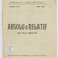 Absolu et relatif