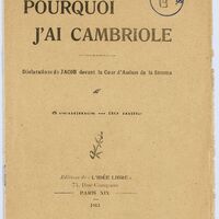 Pourquoi j'ai cambriolé