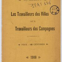 Les travailleurs des villes aux travailleurs des campagnes