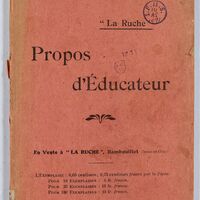 Propos d'éducateur