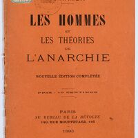 Les hommes et les théories de l'anarchie