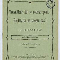 Travailleur, tu ne voteras point ! Soldat, tu ne tireras pas !