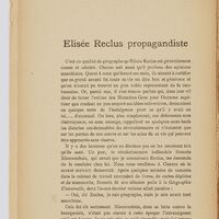 Elisée Reclus propagandiste