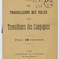 Les travailleurs des villes aux travailleurs des campagnes