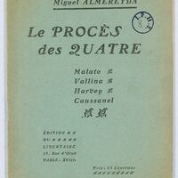 Le procès des quatre : Malato, Vallina, Harvey, Caussanel